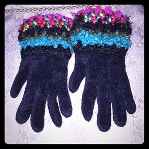 Steve Madden Wool Fuzzy Gloves One Size ~EC~